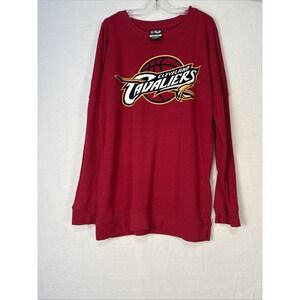 NBA Cleveland Cavaliers Womens Long Sleeve Red T-SHIRT‎ Size Medium K1264